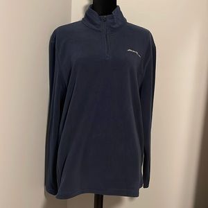 Men’s size large Eddie Bower fleece 3/4 zip pullover (brand new).